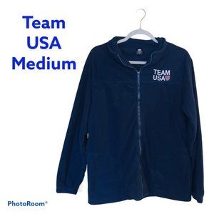 Team USA Fleece Zip Up Jacket Size Medium